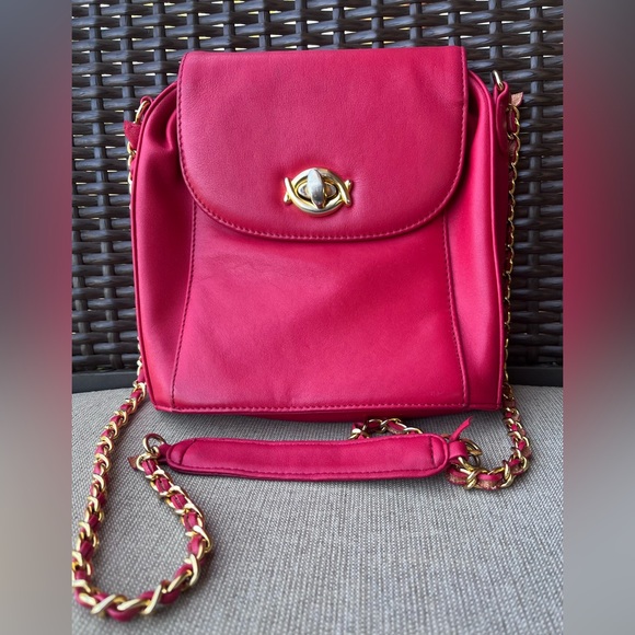 EUC Giani Bernini Red Crossbody Bag - Picture 1 of 14